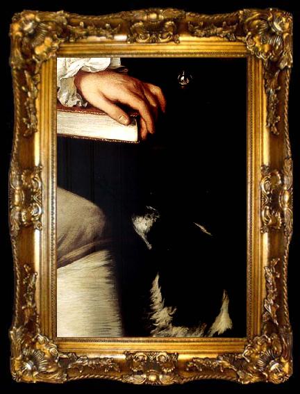 framed  Thomas Gainsborough Detail of Portrait of John Sparrowe, ta009-2